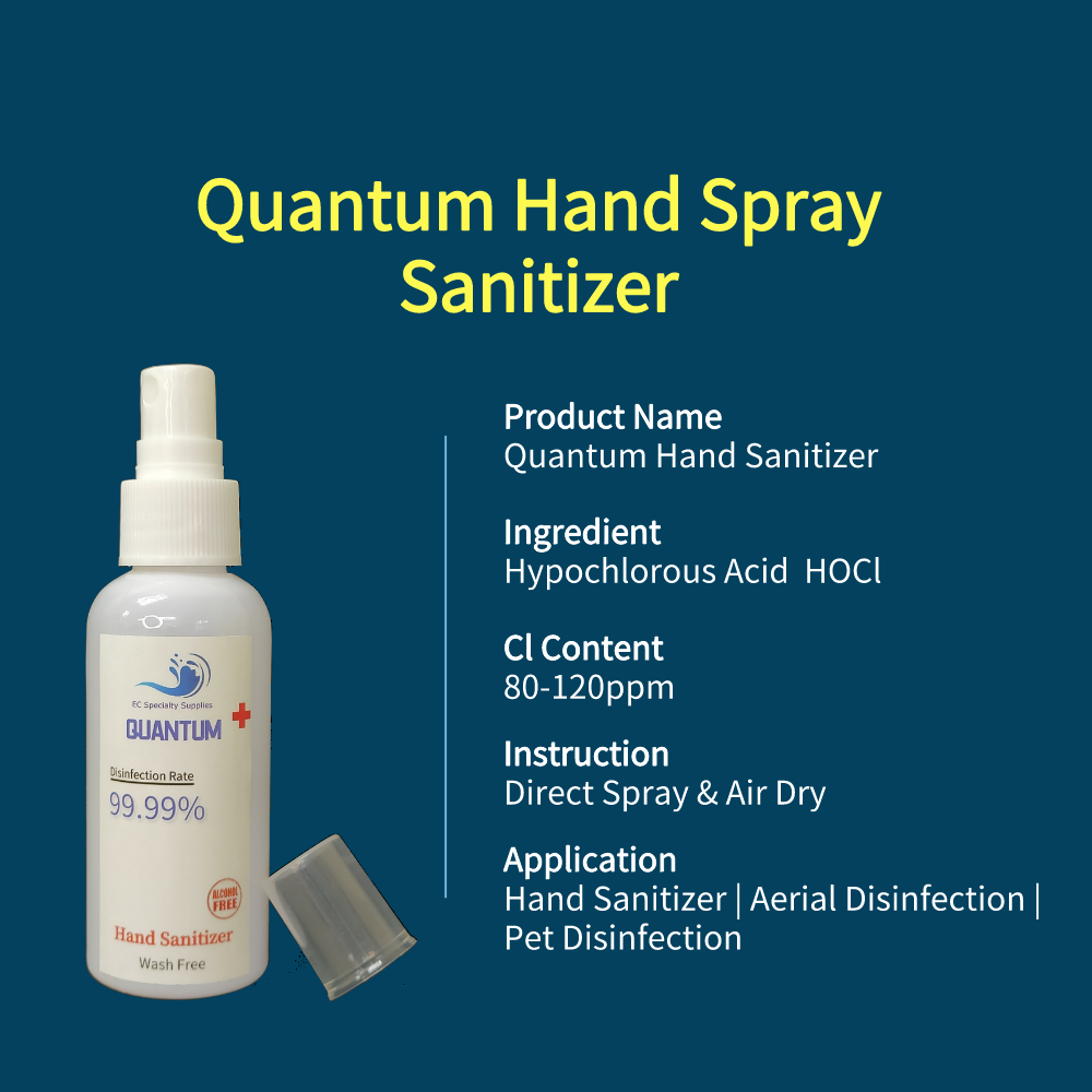 Quantum Hand Spray Sanitizer Specification