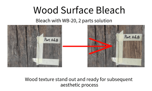 Wood Surface after bleach
